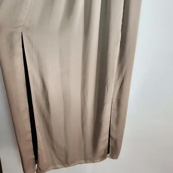 Blaque Label maxi low back 2 front slits sz L - Picture 7 of 8